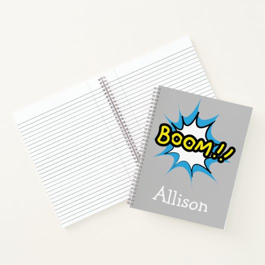 Carnet Arrière - plan Fun Boom Grey (Intérieur)