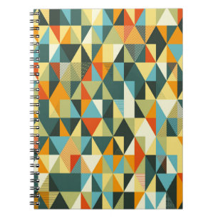 Carnet Arrière - plan géométrique moderne. Motif plat 