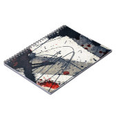 Carnet Arrière - plan grunge abstrait, texture d'encre (Côté gauche)