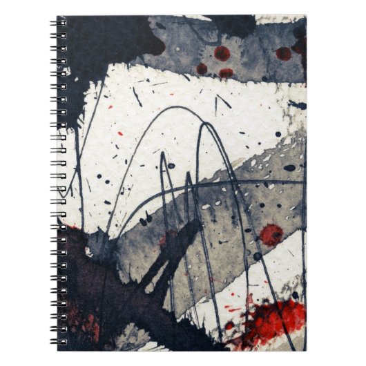 Carnet Arrière - plan grunge abstrait, texture d'encre (Devant)