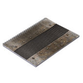 Carnet Arrière - plan grunge en métal (Côté gauche)