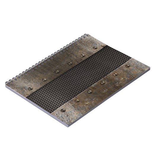 Carnet Arrière - plan grunge en métal (Côté gauche)