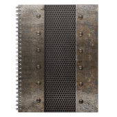 Carnet Arrière - plan grunge en métal (Devant)