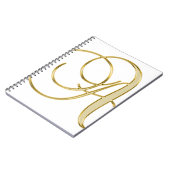 Carnet Arrière - plan initial de lettre alphabet (Côté gauche)