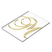 Carnet Arrière - plan initial de lettre alphabet (Côté gauche)