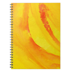 Carnet arrière - plan jaune. aquarelle sur le papier