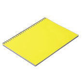 Carnet Arrière-plan jaune uni vibrant (Côté gauche)