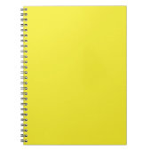 Carnet Arrière-plan jaune uni vibrant (Devant)