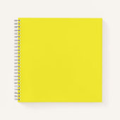 Carnet Arrière-plan jaune uni vibrant (Devant)