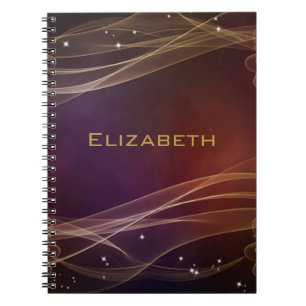 Carnet Arrière - plan Maroon fantaisie avec accents Wispy