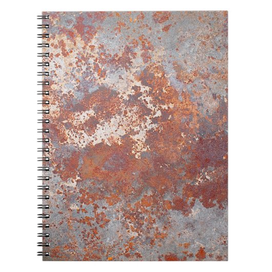 Carnet Arrière - plan métallique rouillé (Devant)