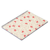 Carnet Arrière - plan mignon de coeurs (Côté gauche)
