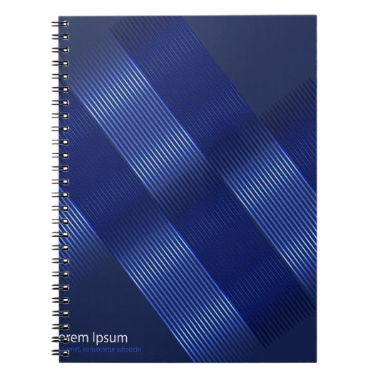 Carnet arrière-plan moderne lumineux, objets géométriques (Devant)
