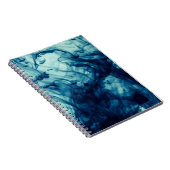 Carnet arrière - plan motif de fumée Abstrait bleu (Côté Droit)