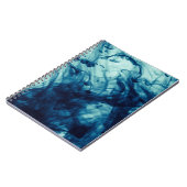 Carnet arrière - plan motif de fumée Abstrait bleu (Côté gauche)
