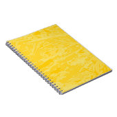 Carnet Arrière - plan motif de texture jaune (Côté Droit)