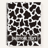 Carnet Arrière - plan motif de vache (Devant)