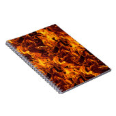 Carnet Arrière - plan Motif incendie / flamme (Côté Droit)