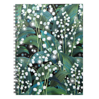 Carnet Arrière - plan Motif sans couture Lily Valley