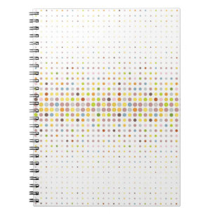 Carnet Arrière - plan multicolore de point