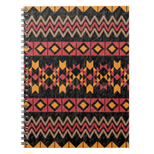 Carnet Arrière - plan noir, Motif moderne géométrique.