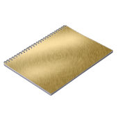 Carnet Arrière - plan or métal brossé ou textureabstract, (Côté gauche)