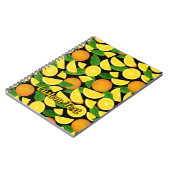 Carnet Arrière - plan orange (Côté gauche)