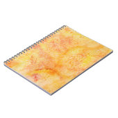 Carnet Arrière - plan orange d'aquarelle (Côté gauche)