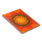 Carnet arrière - plan orange kaléidoscope Abstrait. Belle (Côté Droit)