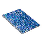 Carnet Arrière - plan parties scintillant bleu. Arrière - (Côté Droit)