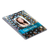 Carnet Arrière - plan photo en strass bleu (Côté Droit)