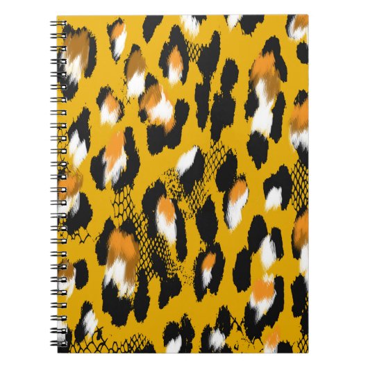 Carnet Arrière - plan Poster de animal Leopard Texture (Devant)