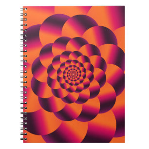 Carnet Arrière - plan psychédélique multicolore, vortex f