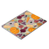 Carnet arrière - plan rétro à base de légumes frais (Côté gauche)