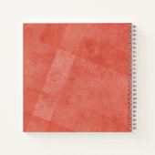 Carnet Arrière-plan rétro monogramme nom (Dos)