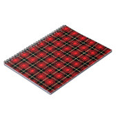 Carnet Arrière - plan rouge de plaid (Côté gauche)