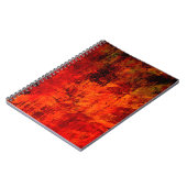 Carnet Arrière - plan rouge vif sale vieux noir pelé. Hal (Côté gauche)