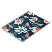 Carnet Arrière - plan sans couture avec fleurs et oiseaux (Côté gauche)
