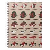 Carnet Arrière - plan sans couture avec vie marine - crab (Devant)