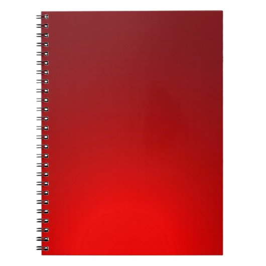 Carnet Arrière - plan simple couleur rouge (Devant)