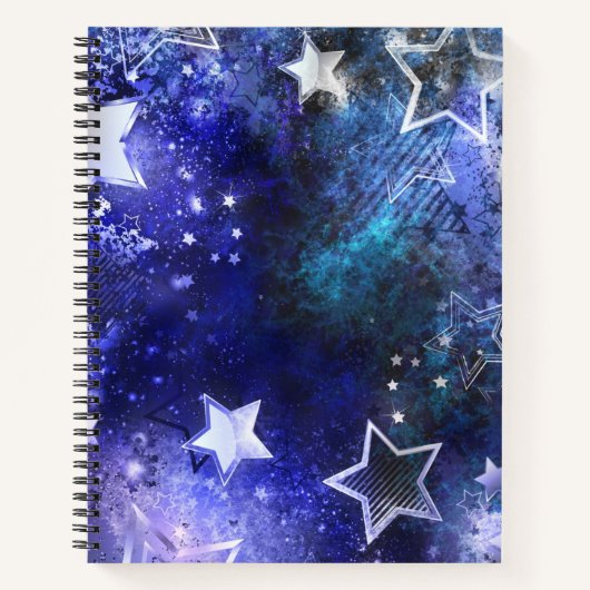 Carnet Arrière - plan spatial avec étoiles (Devant)