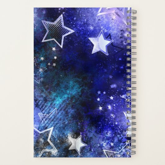 Carnet Arrière - plan spatial avec étoiles (Verso)