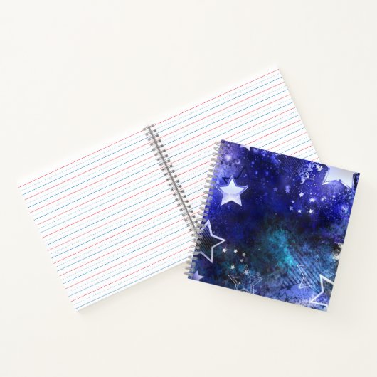 Carnet Arrière - plan spatial avec étoiles (Intérieur)