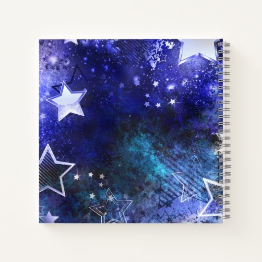 Carnet Arrière - plan spatial avec étoiles (Dos)