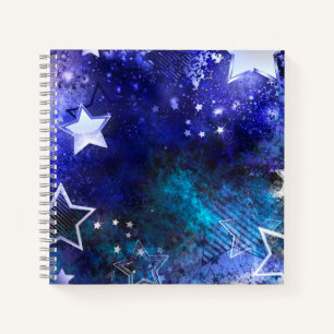 Carnet Arrière - plan spatial avec étoiles
