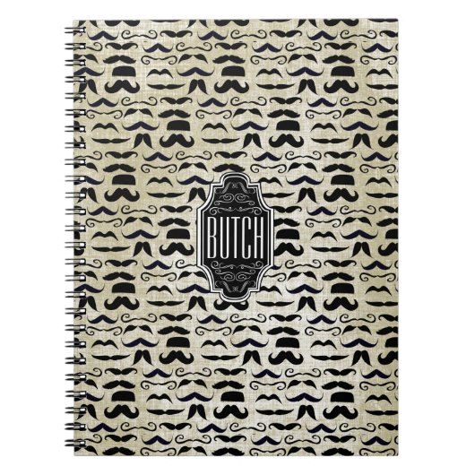 Carnet Arrière - plan textuel Chalkboard Mustache Motif (Devant)