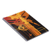 Carnet Arrière - plan tramé technique (Côté Droit)