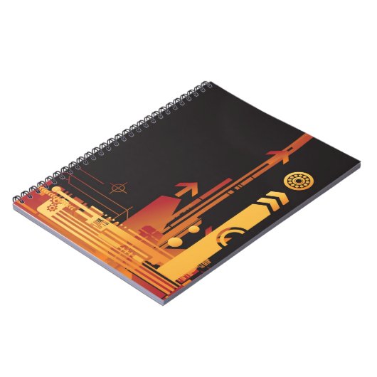 Carnet Arrière - plan tramé technique 2 (Côté gauche)