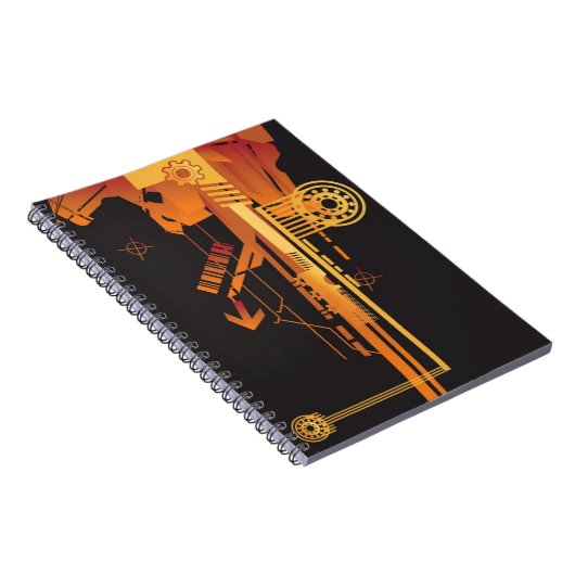 Carnet Arrière - plan tramé technique 6 (Côté Droit)