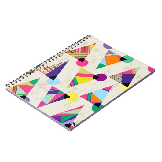 Carnet arrière - plan triangle sans couture, motif hipste (Côté gauche)